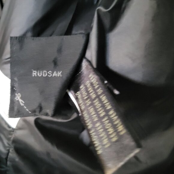 Rudsak Black Suede Moto Jacket - Picture 12 of 16